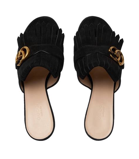 gucci women mules|Gucci suede mules.